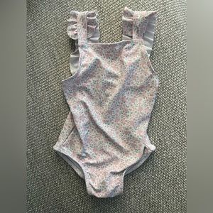 Minnow Swim Baby Girl antique floral swimsuit. Size 1. Never worn.
